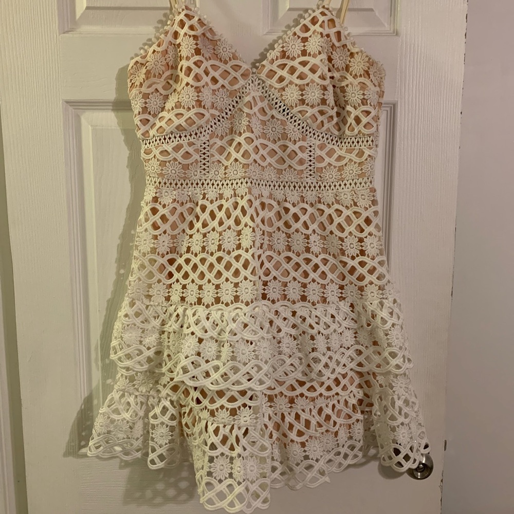 Creamy white lace LuLu’s dress